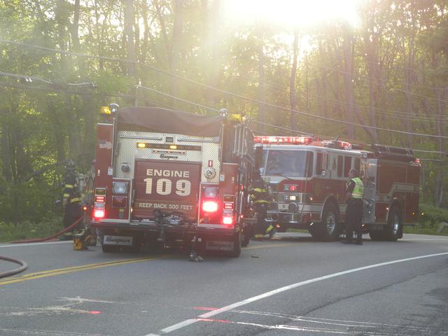 South Bedford Rd Car Fire